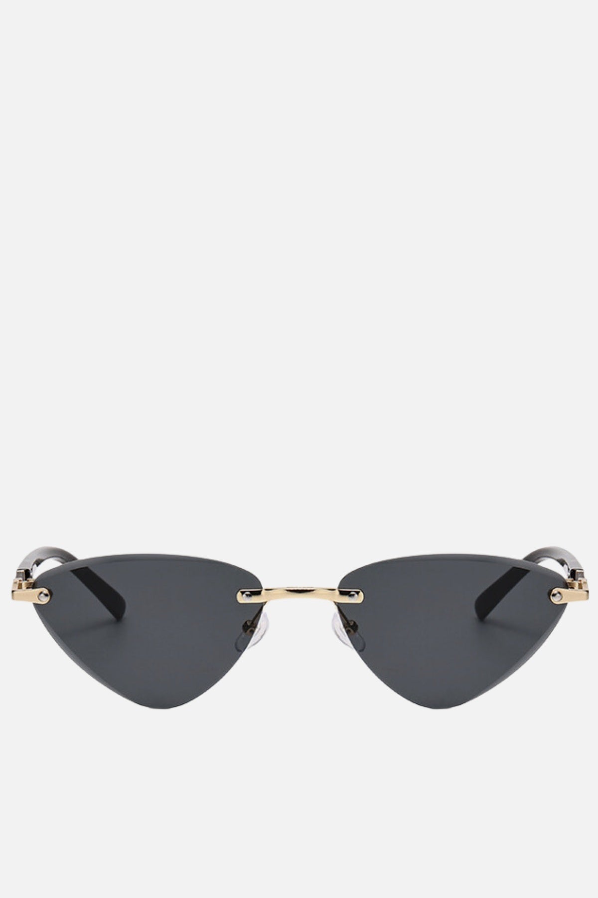 SANTORINI Black Gold Cat Eye Sunglasses