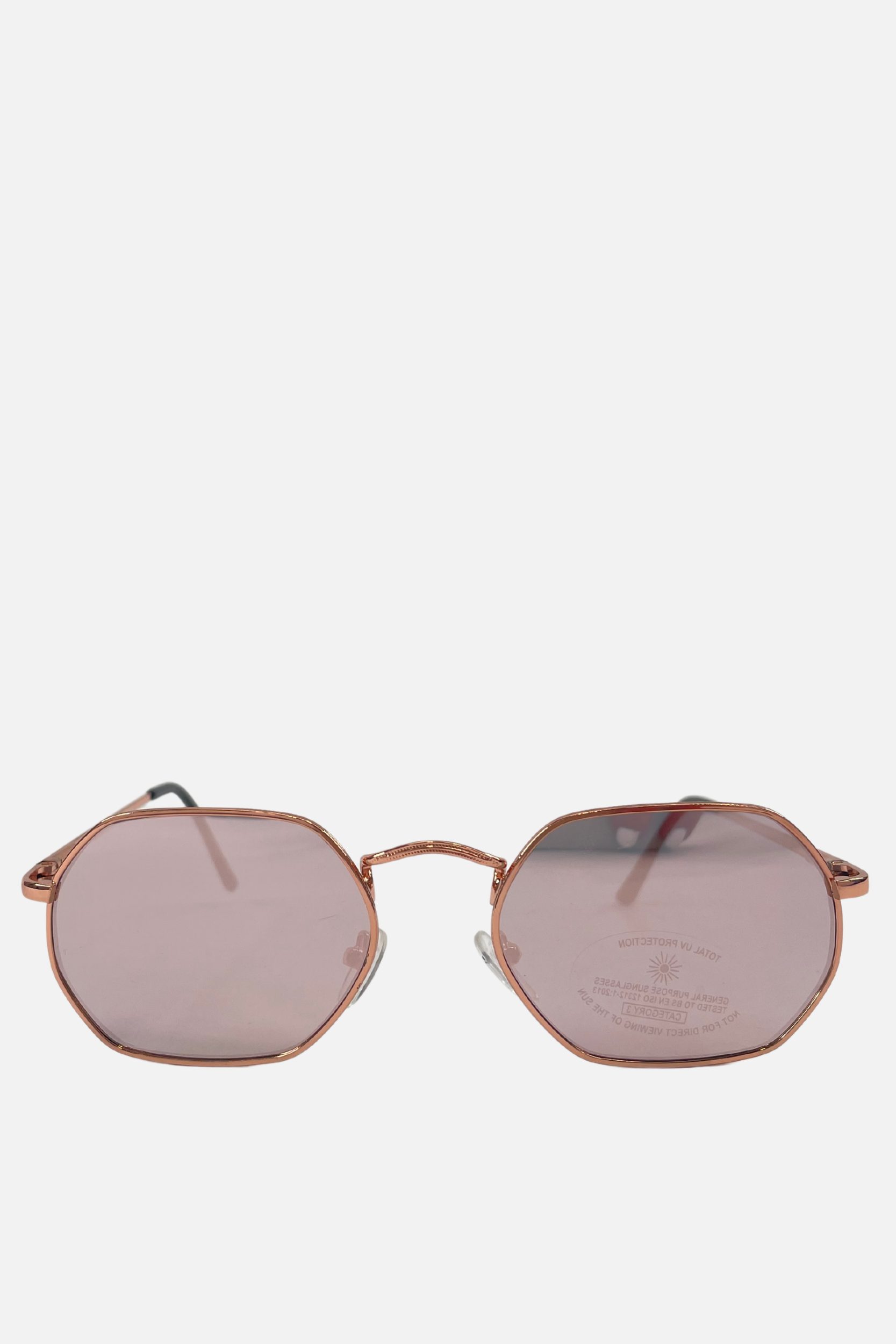 Rose gold reflective on sale sunglasses