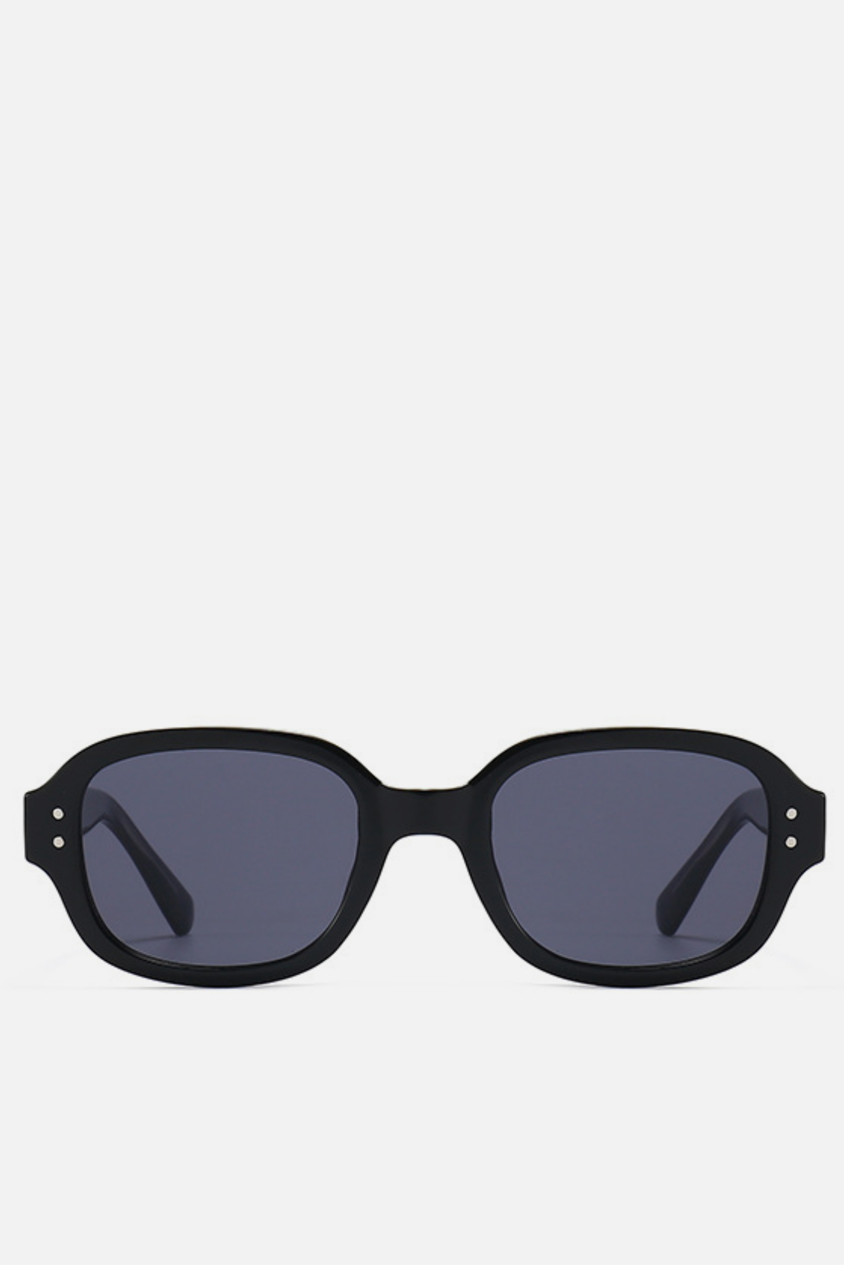 Black rounded sunglasses sale