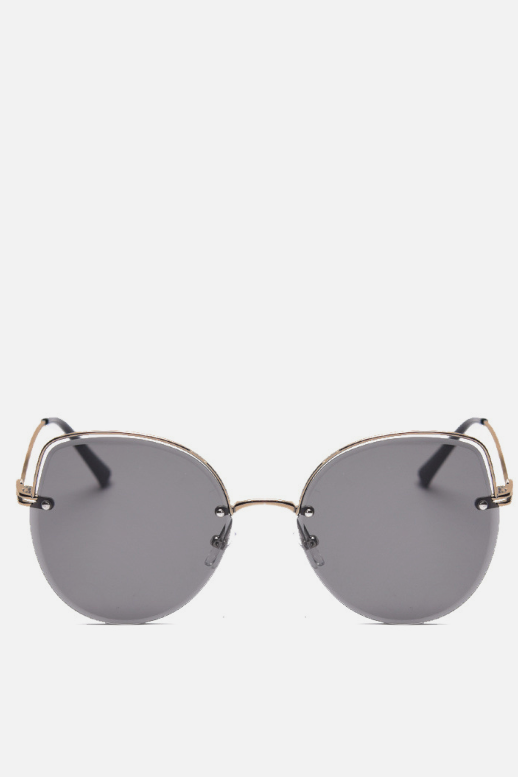 Round shape 2025 black sunglasses