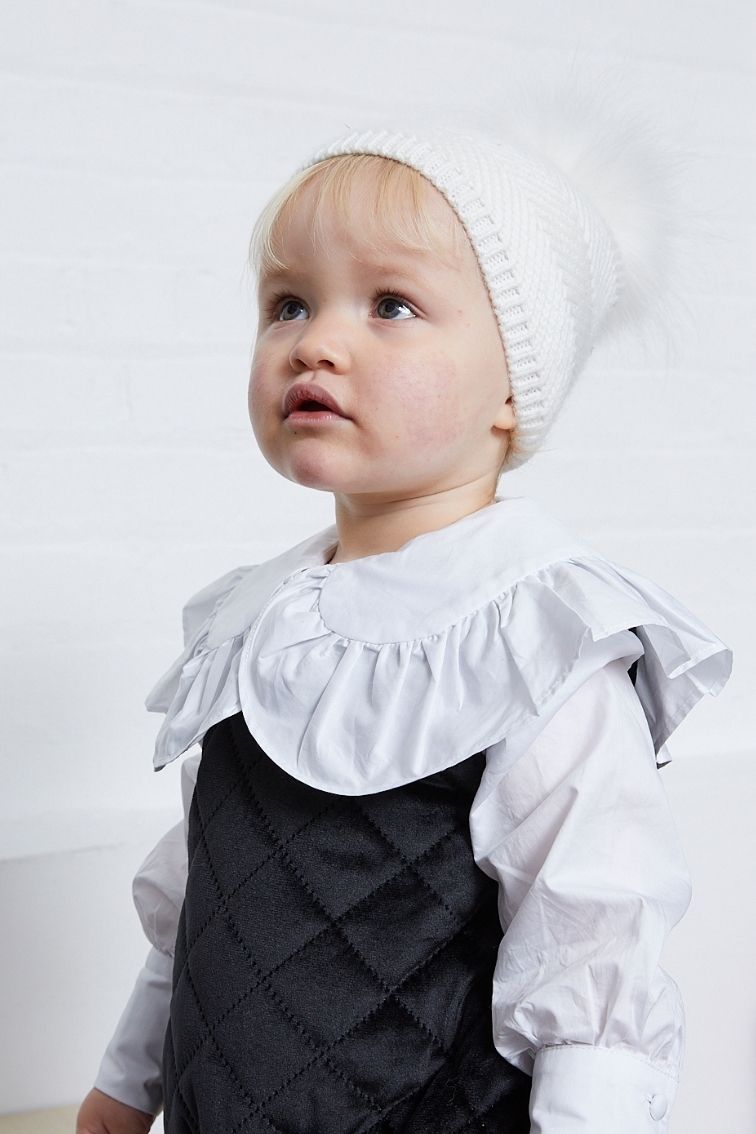 Kids white cheap top hat