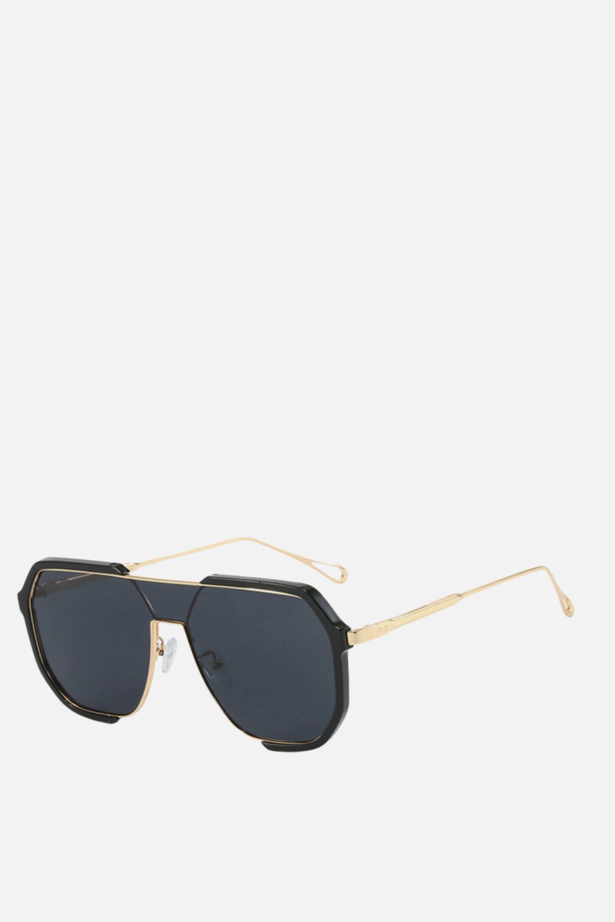 BARCELONA Black and Gold Aviator Sunglasses