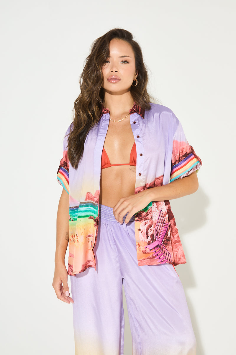 LILAC SUNRISE Printed Shirt