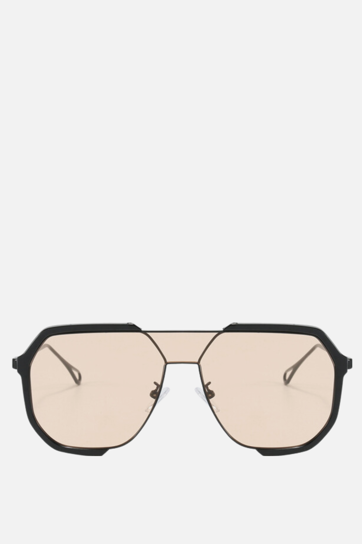 BARCELONA Black and Peach Aviator Sunglasses