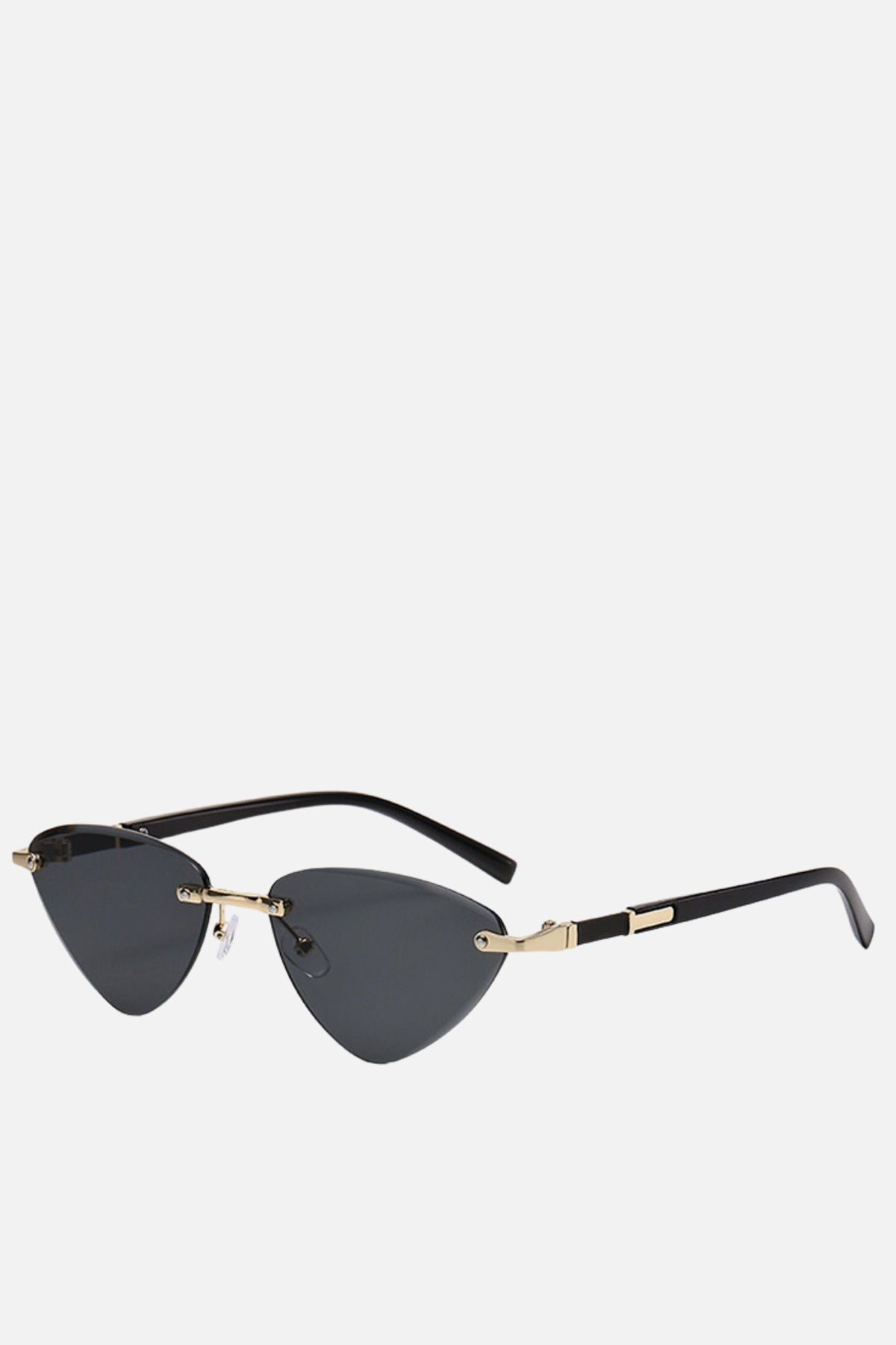 SANTORINI Black & Gold Cat Eye Sunglasses