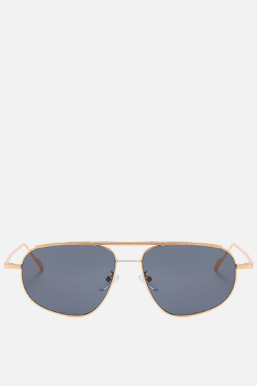 CANNES Black and Gold Aviator Sunglasses