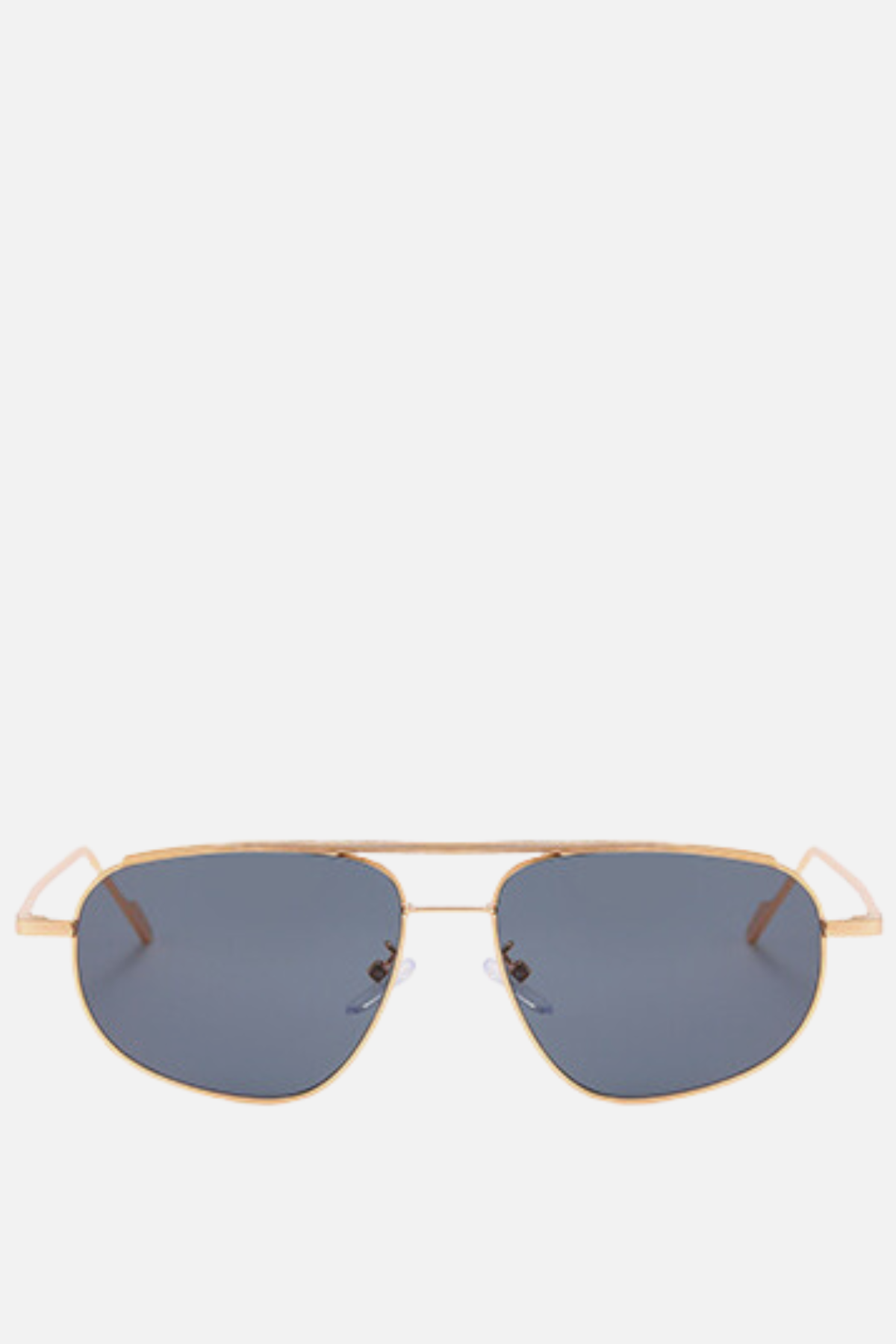 CANNES Black and Gold Aviator Sunglasses