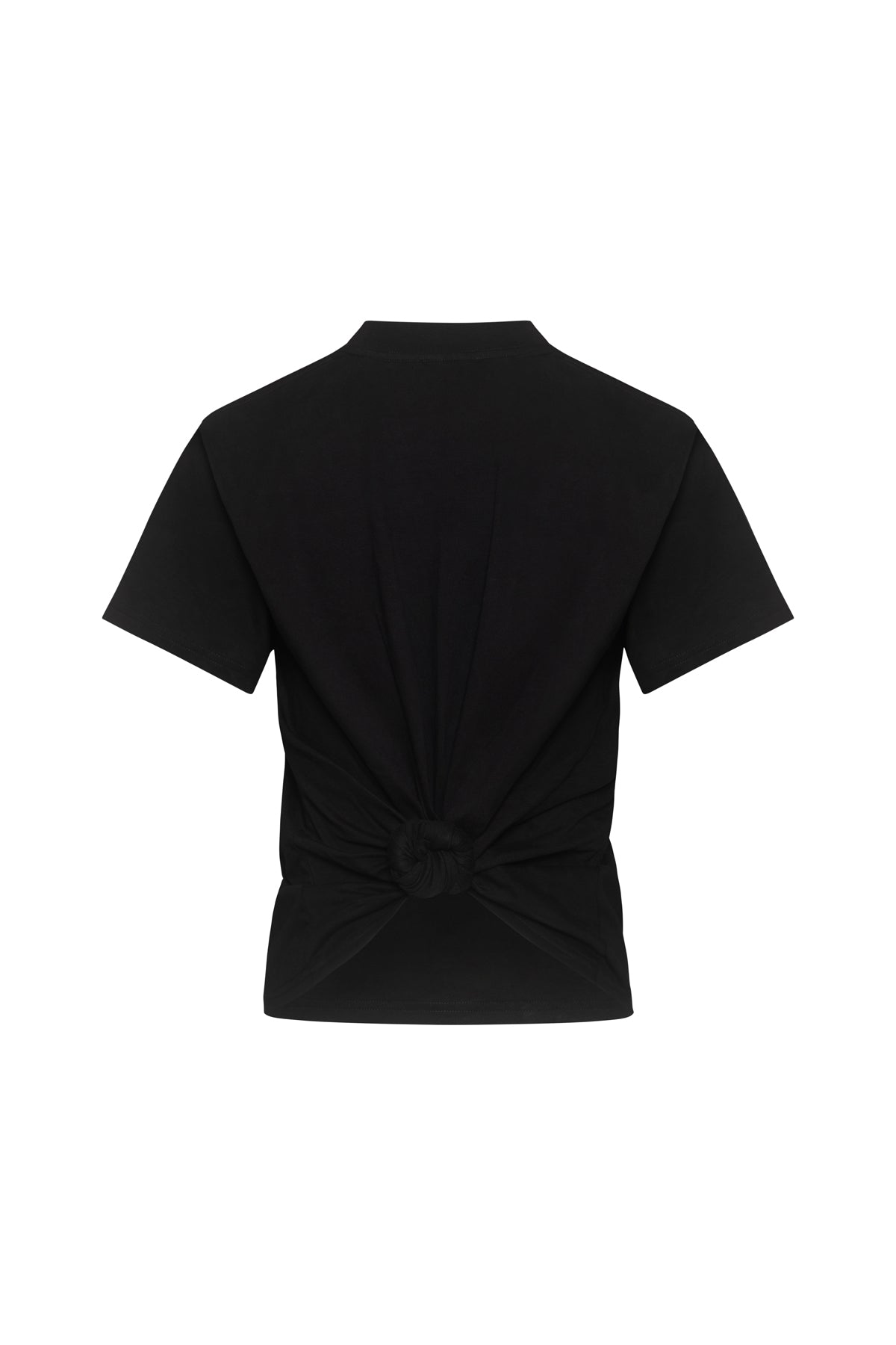 JILLY Black Pre Knotted T-Shirt