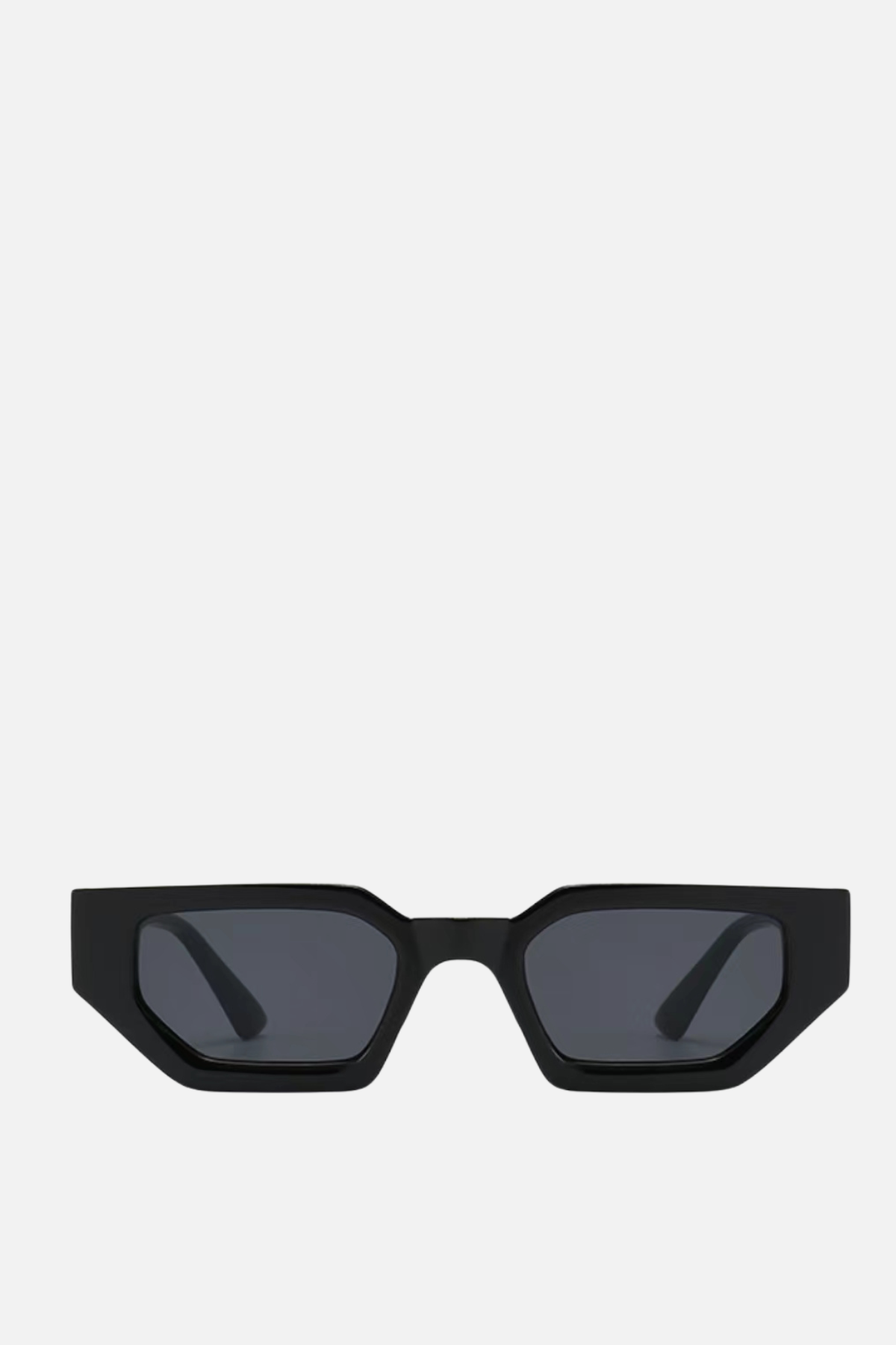 CALAIS Black Rectangle Sunglasses