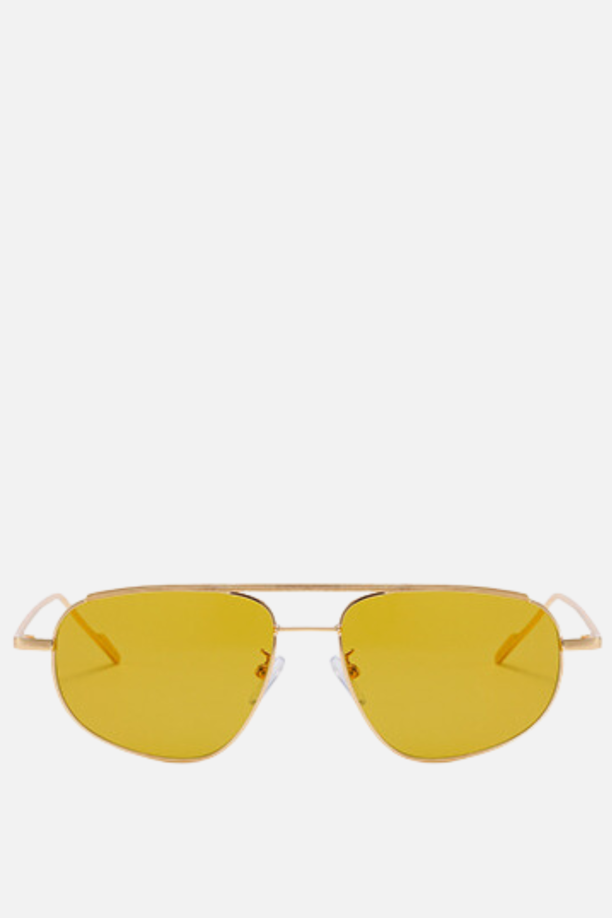 CANNES Yellow and Gold Aviator Sunglasses