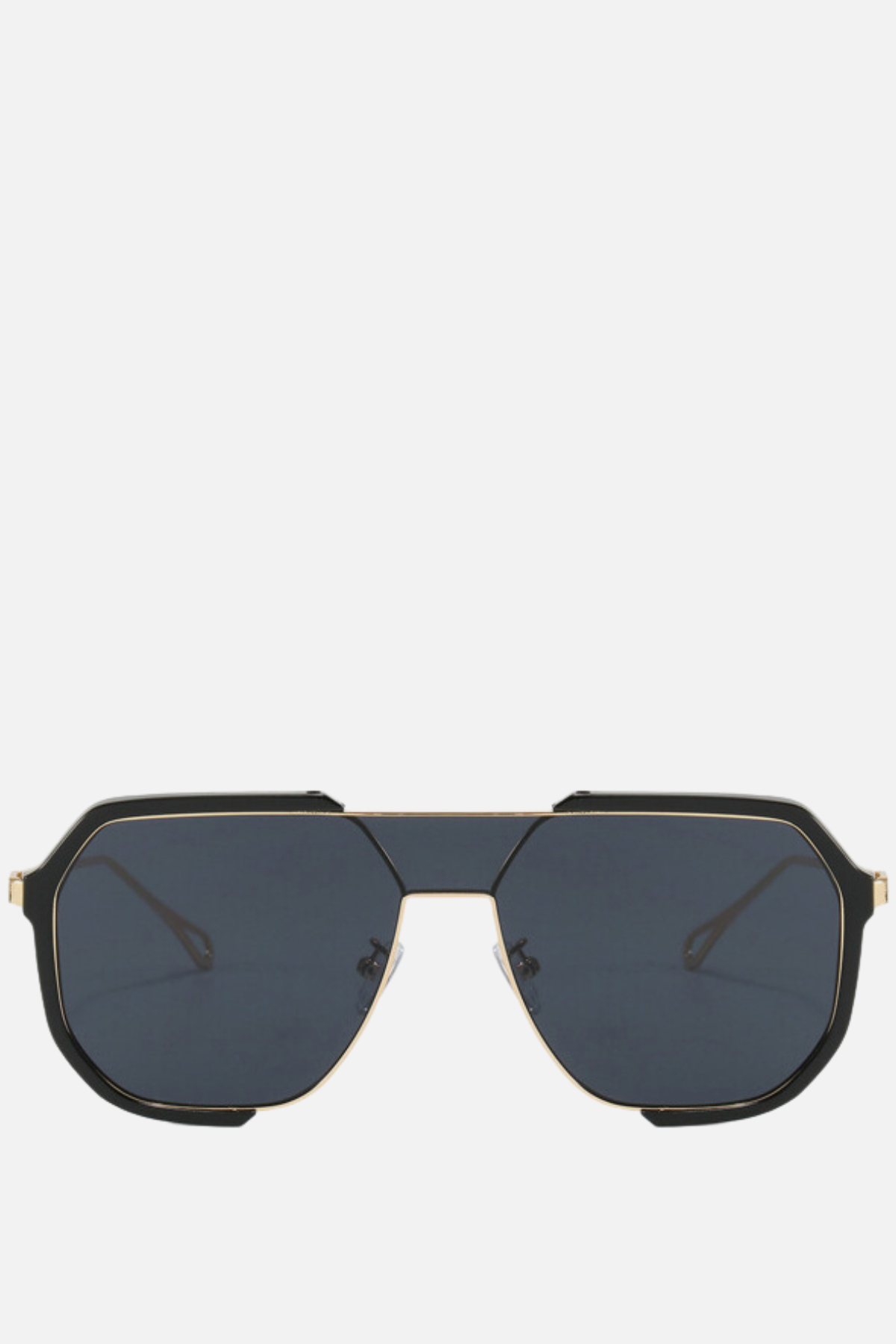 BARCELONA Black and Gold Aviator Sunglasses