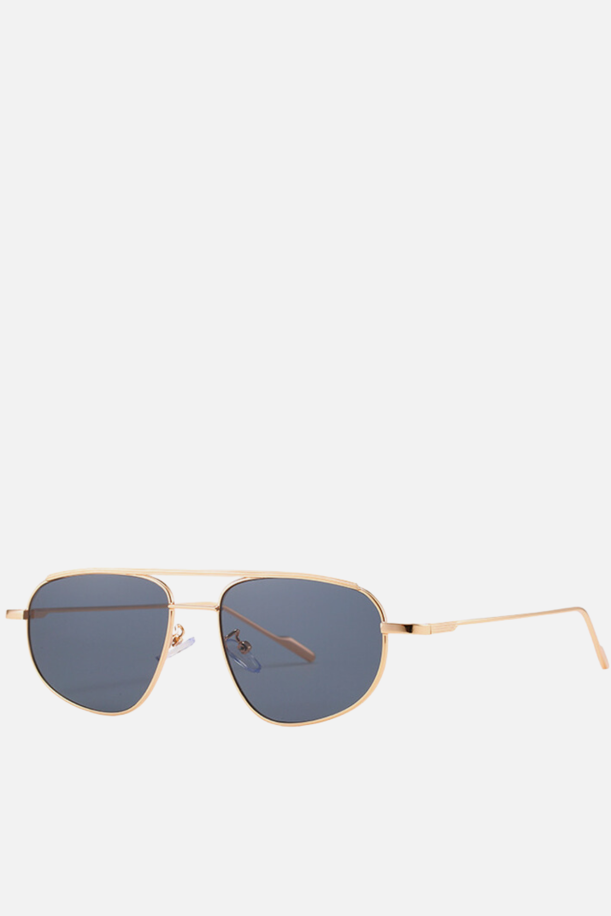 CANNES Black and Gold Aviator Sunglasses