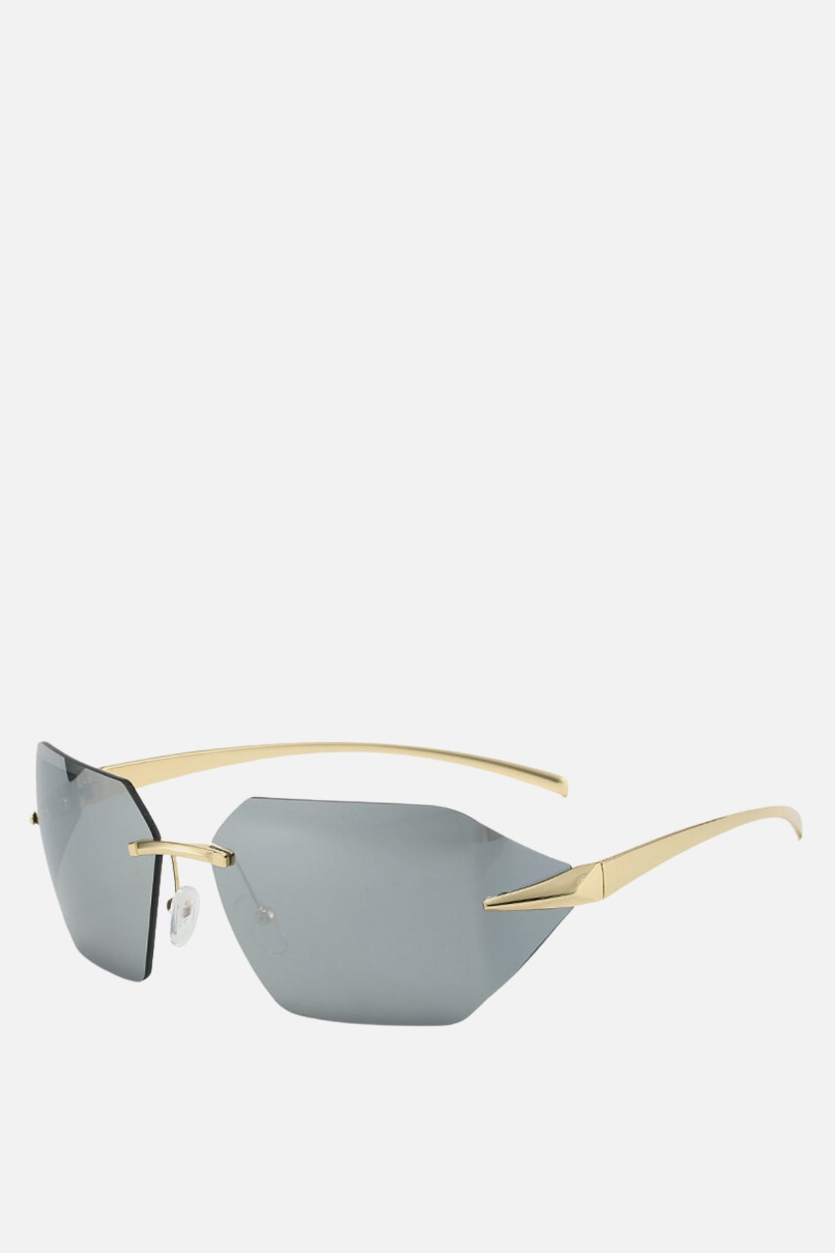 MALIBU Silver & Gold Oversized Sunglasses