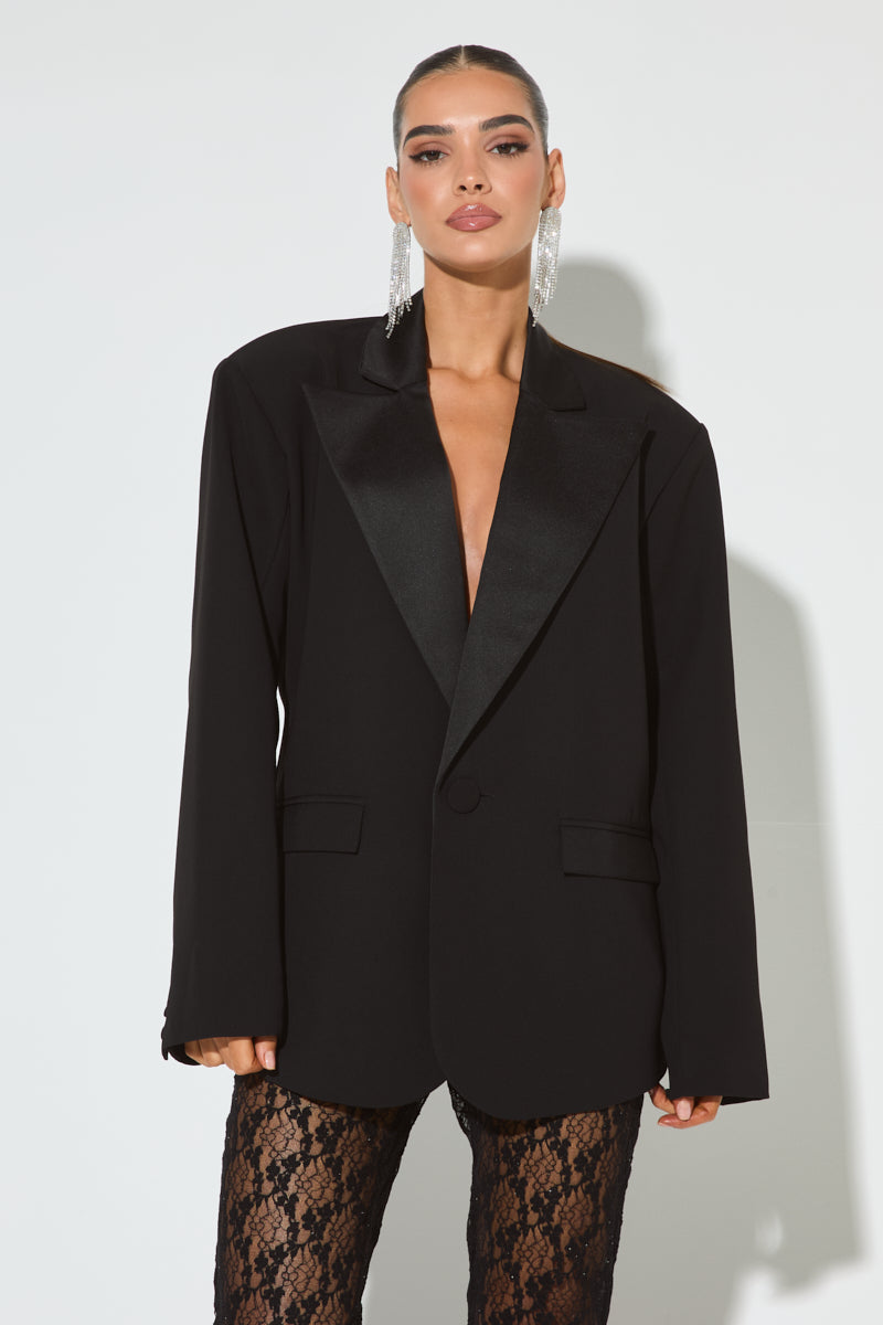 RAE Black Oversized Blazer