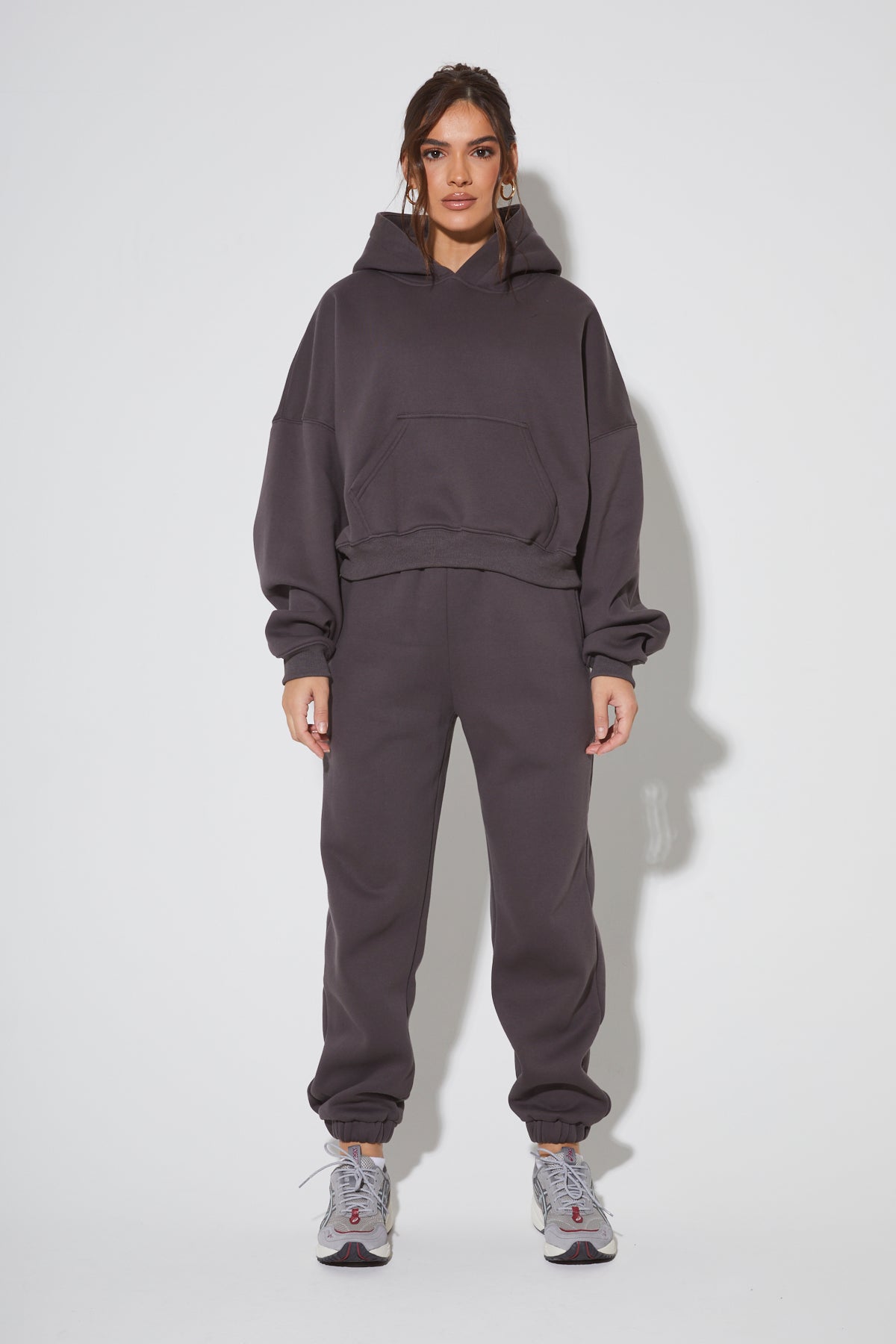 Charcoal grey outlet hoodie