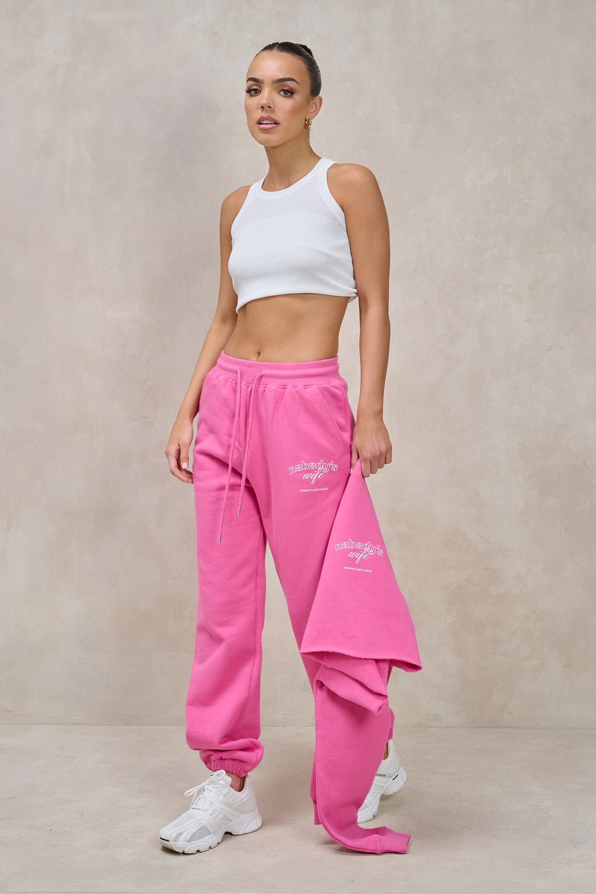 Pink jogger sales