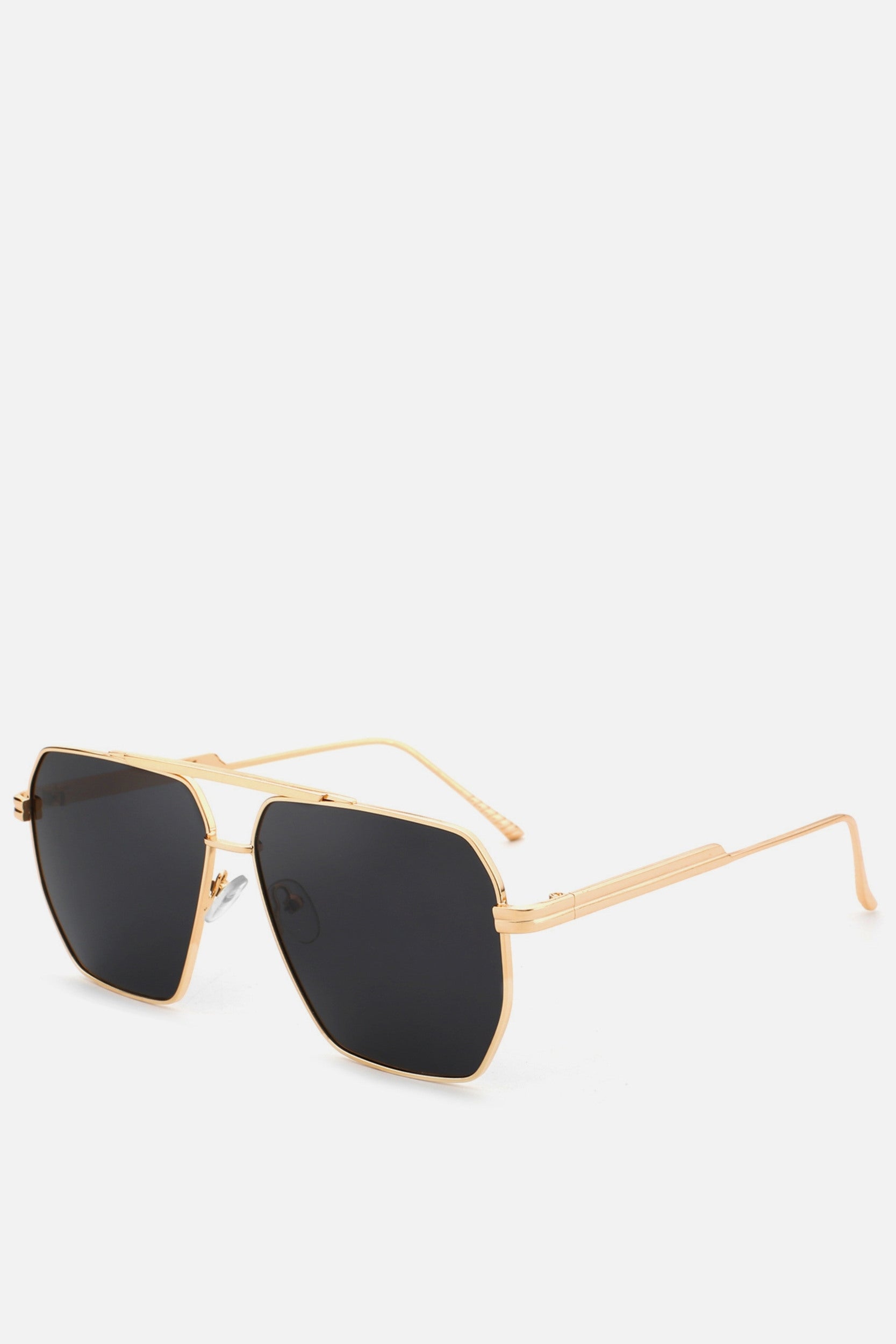 MARSEILLE Black Oversized Square Aviators